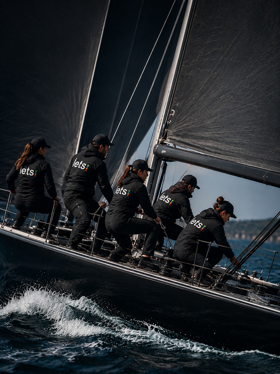 Equipo de Grupo Lets navegando a vela